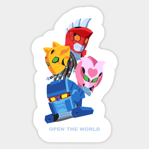 Kikainoids Open The World Sticker by kaitokid